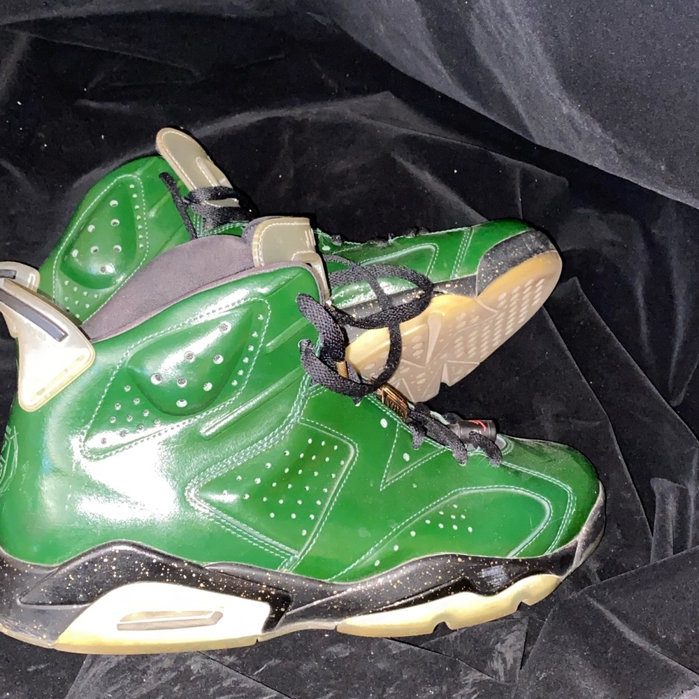 Jordan Green and Black Sneakers